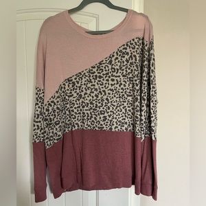 Pink & leopard Tunic💗🩷